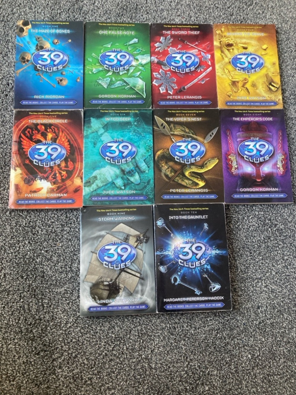 The 39 Clues Paperback Book Set - Colorful Series Covers